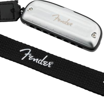 Fender Blues Junior 8-Hole Diatonic Harmonica, Key of C w/Cloth and Lanyard image 4