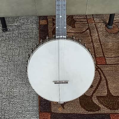 SS Stewart Orchestra Model Carved Scroll 5St Banjo 1890 image 4