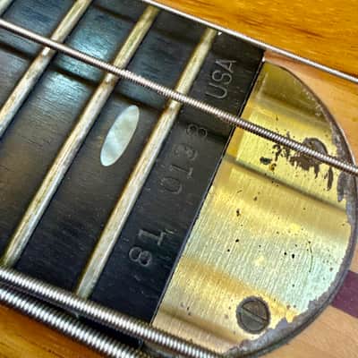 Alembic Distillate Bass 1981 - Zebra Wood original vintage USA image 8