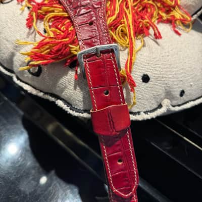 Blue Bell Straps Johnson Caiman Custom Cherry Red Exclusive for Al’s Music Factory image 12