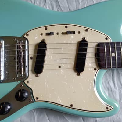 1965 Fender Mustang - Daphne Blue w/Case image 3