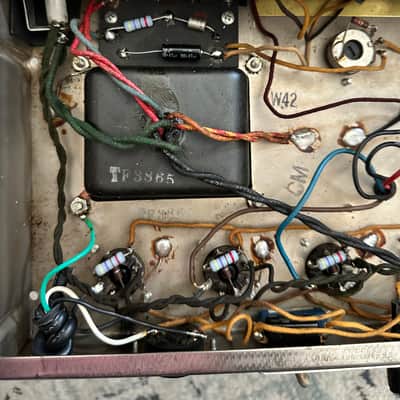 1965 Fender Twin Reverb – AB763 Blackface – Original Schumacher Iron, Jensen C12Ns, Blue Molded Caps image 7