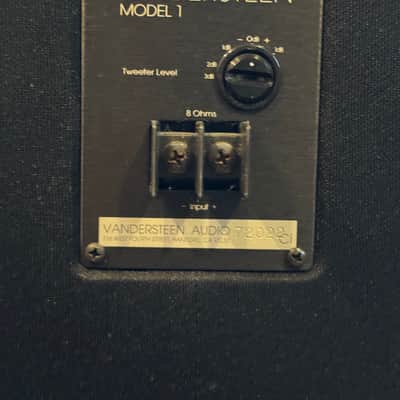 Vandersteen Model 1 Floor Standing Speakers Model 1 1980s - Brown Wood Black Fabric image 3