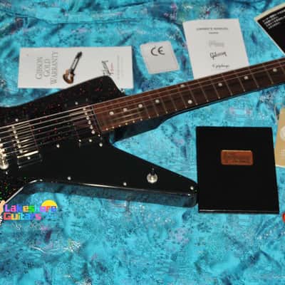 Gibson '58 Futura Custom Shop From Japan 2018 Black Prism Sparkle image 3