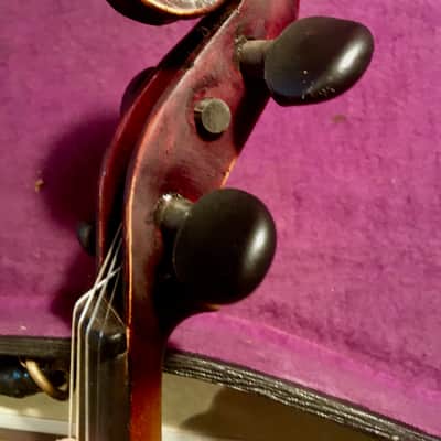 "Stainer" Violin Full sized 4/4 labeled 1697 Shaded dark brown image 8