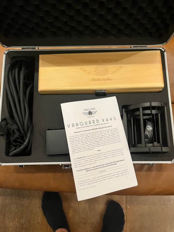 Vanguard Audio Labs V44S gen2 Large Diaphragm Multipattern Stereo Condenser Microphone 2021 - Present - Maroon image 1