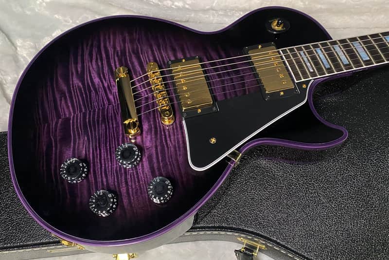 NEW! Gibson Dealer Select Custom Shop Les Paul Custom Purple Widow AAA Figured Flame Top - Authorized Dealer - 10.6 lbs - G07677 image 1