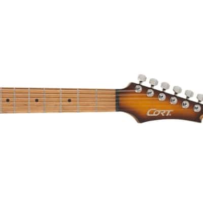Cort X700OPVB X Series 700 Triality Electric Guitar. Open Pore Vintage Burst image 11