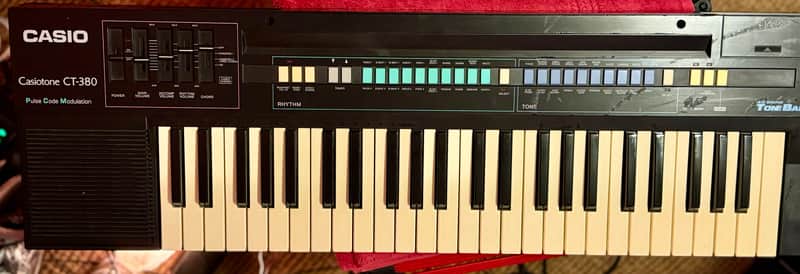 Casio Casio CT-380 210 Sound Tonebank  1980s - Black image 1