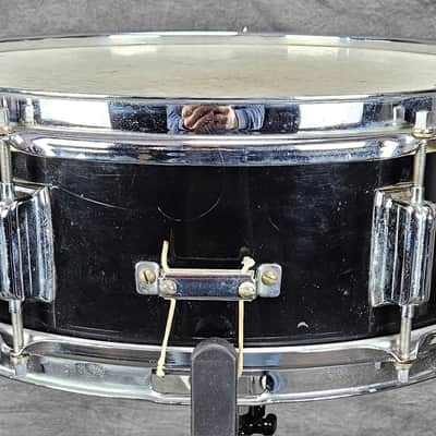 Rogers Luxor 14x5 Snare Drum 1960s - Jet Black Pearl image 5