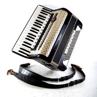 Rare Old/Vintage/Antique, German Made Piano Accordion Weltmeister - 120 bass, 16 registers (11+5) - Golden Era - Youtube VIDEO image 1