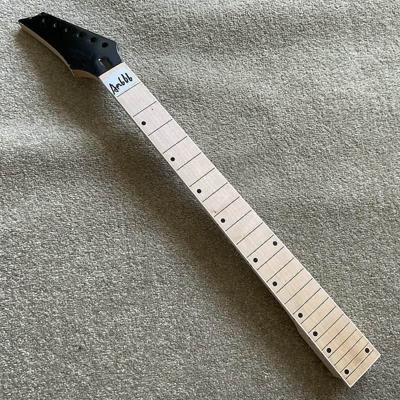 Maple Wood Reversed Headstock Guitar Neck, 24 Frets Fingerboard Fretboard image 1