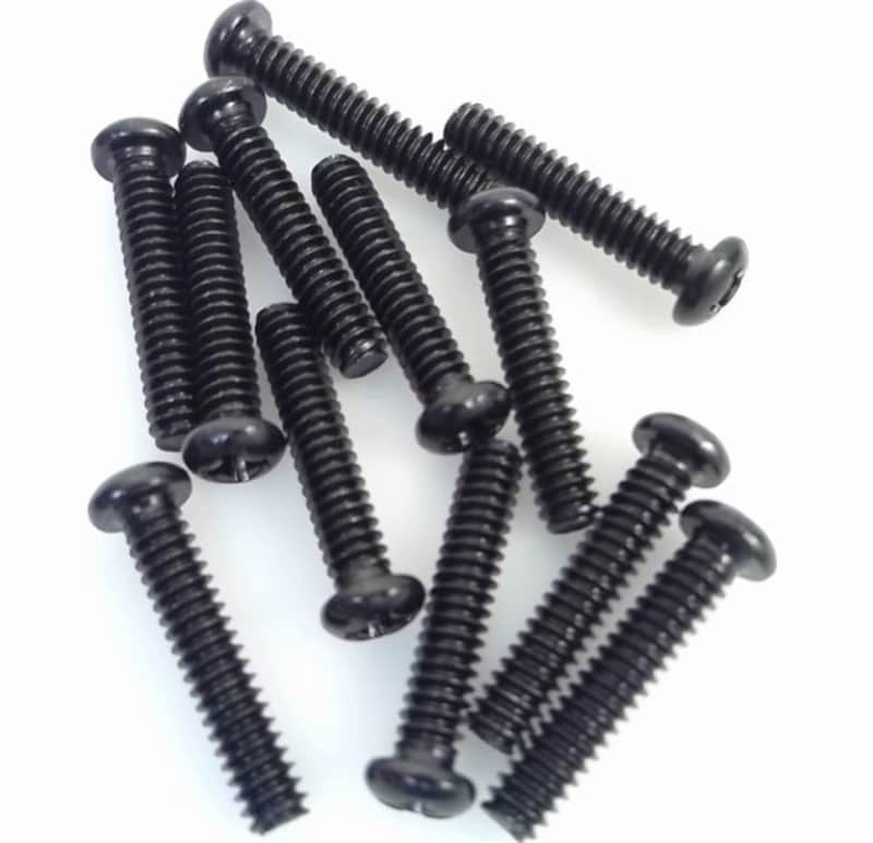 True Custom Shop® 12pk Black #6 Single Coil Pickup or Switch Screws for Fender Telecaster and Strat image 1