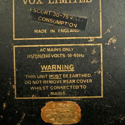 Vox Escort 30 Limeted 1970’s - Black image 3