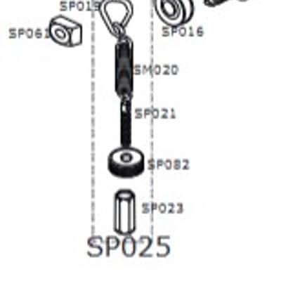 DW Pedal Parts DWSP082 10-32 Knurled Step Nut For Spring Assembly image 2