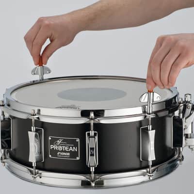 Sonor Gavin Harrison Signature 12 In.x 5 In.Birch Snare Drum - Semi-Gloss Black (SSD-1205-GH) image 4