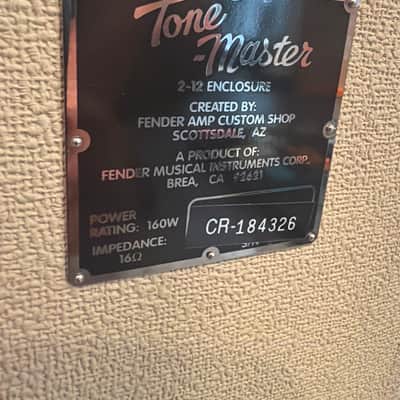 Fender Tone Master 2 12 Enclosure 1990s - Blonde image 2