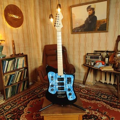 Formanta Style USSR Electric Guitar Built In Tone Bender Soviet Germanium Fuzz image 5