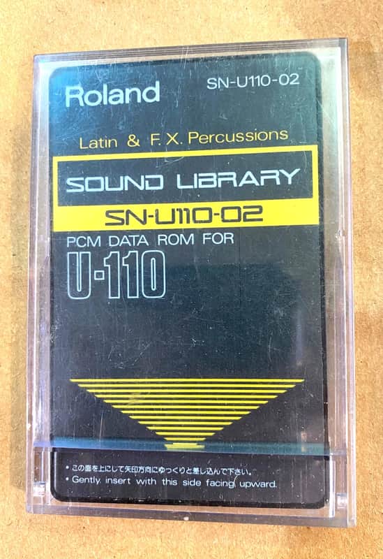 Roland Roland SN-U110-02 Latin & F. X. Percussions Expansion ROM Sound Card image 1