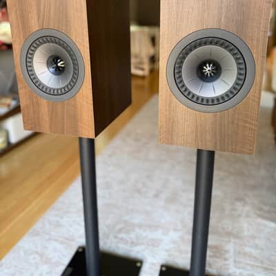 KEF Q350 (2024) - Walnut + Grills + Stands image 5