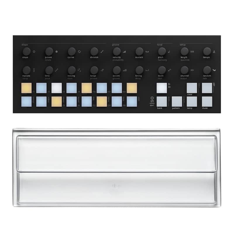 Torso Electronics T1 Algorithmic Sequencer, Black + T1PC Decksaver Protective Cover Bundle image 1