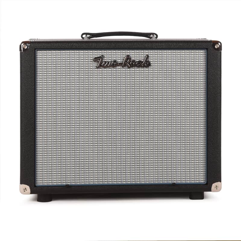 Two Rock 1x12 Small Ported Guitar Amp Cabinet Black Bronco w/ Blue Smoke Cloth image 1
