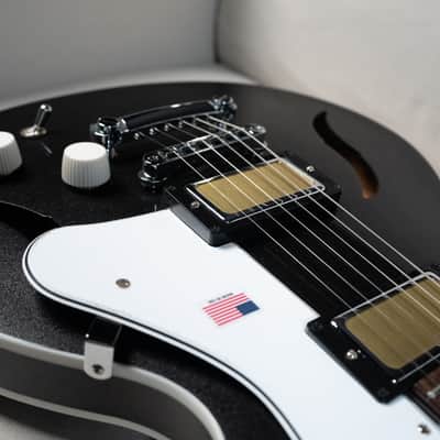 Harmony Factory Special Comet Semi-Hollow Electric Guitar | Space Black | Brand New | MONO Vertigo Case Included! | $95 Shipping image 8