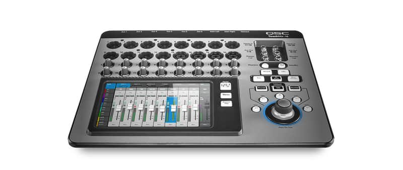 QSC TouchMix-16 Touch Screen Compact Digital Mixer 2025 - Silver image 1