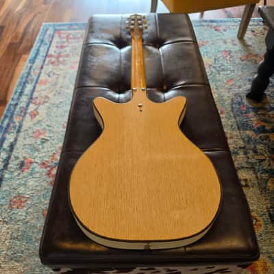1965 Danelectro 5015 Convertible - Hollowbody Electric Acoustic Guitar - White image 16