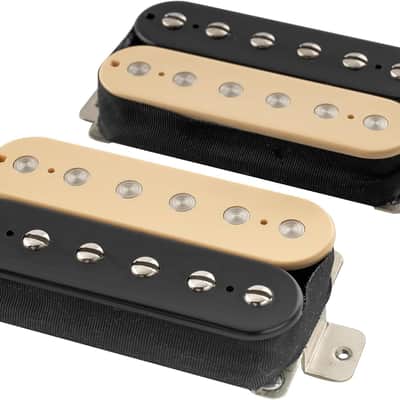 Carparelli Paf Style Alnico 5 Humbuckers Set Silver Nickel Plate ZEBRA image 1