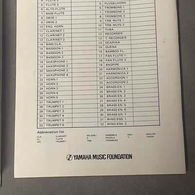 Yamaha vrc-102 wind instrument group DX7 dx5 dx1 Data ROM Cartridge image 5