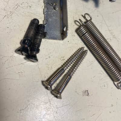 1989 80s Black Floyd Rose II Fender Strat 2 Point Trem Vibrato Bridge Assembly image 5