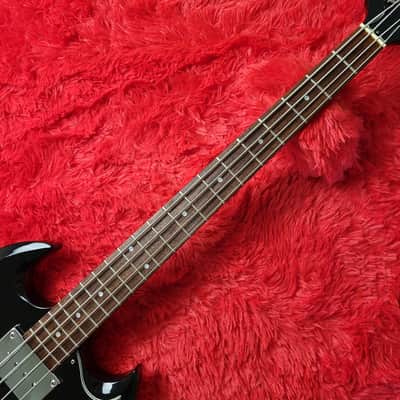 Burny REB-65 Short Scale Set Neck (Gibson EB-3 Model) 1990 - Black - Made In Japan MIJ image 6