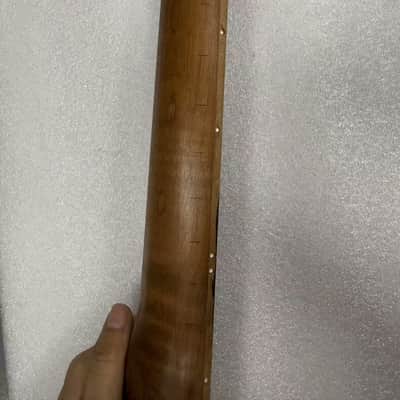 Roasted Flame Maple Guitar Neck with Ebony Fingerboard,-22 Frets SR image 5