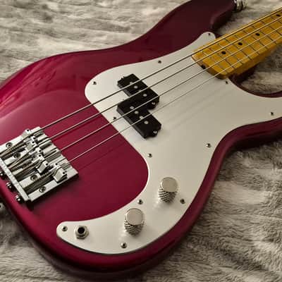 Fender PB-57 / American Special Precision Parts Bass - Candy Apple Red - Partscaster - MIJ / MIA - 4-String Bass image 16