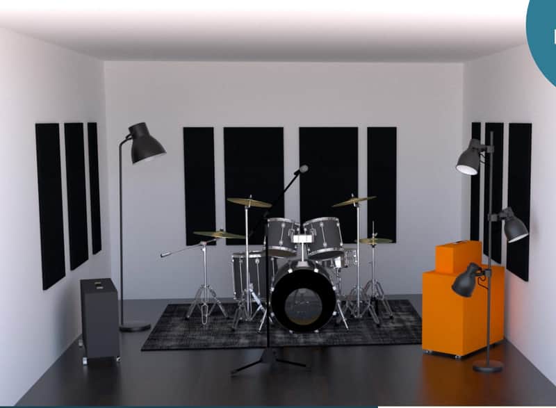 Louisound Acoustic Pannel Kit, 10 packs, Black image 1