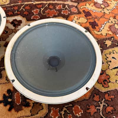 Pair Vintage 1960s WEM Watkins Vox AC10 AC4 Elac Alnico 10N/94 8ohm 10" Speaker image 7