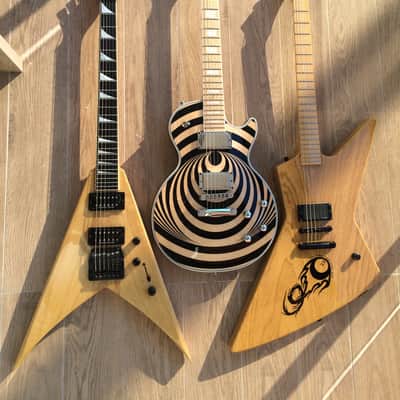 Jackson KV1 Dave Mustaine Korina 90s Megadeth Natural King V image 24