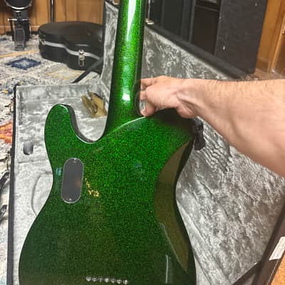 ESP LTD SCT-607B Stephen Carpenter Signature 2019 - Present - Green Sparkle image 3