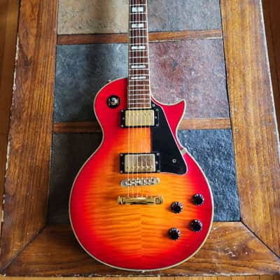 Jay Turser single-cut Les Paul  2010s - orange burst image 2