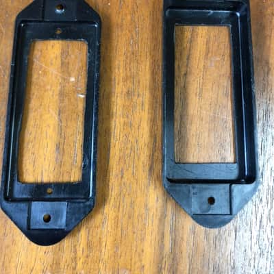 Allparts Dog ear mini humbucker mounting rings 2000's Black image 1