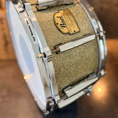 Pearl ES-1465 Eric Singer signature snare 14x6.5 2002 - Silver sparkle image 12
