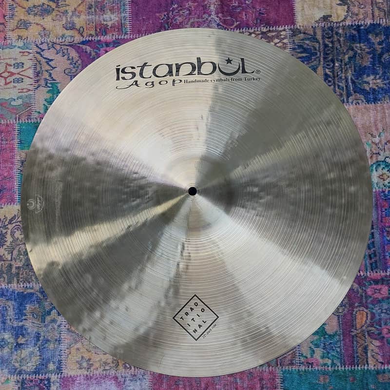 Istanbul Agop 22" Traditional Series Dark Ride Cymbal 2010s - Traditional image 1