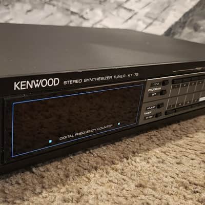 Kenwood Vintage Kenwood Kt-56 KT56 Am-fm Synthesized Stereo Tuner 90s  - Black metal image 4