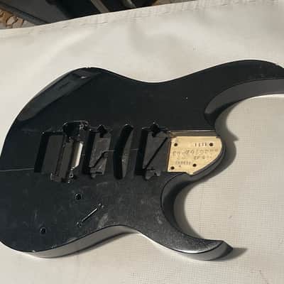 2012 Japan Ibanez RG3570z Prestige Galaxy Black Guitar Body Edge Zero ZPS3 Ready (Severe Damage) image 2
