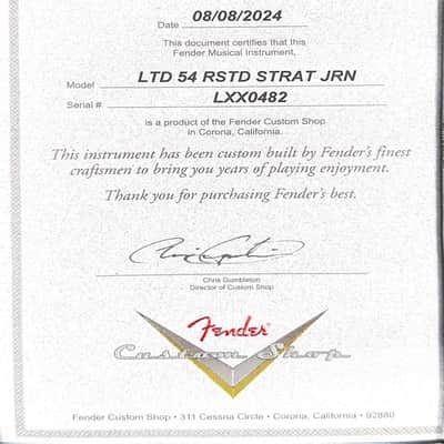 Fender Custom Shop Limited Edition 1954 Roasted Stratocaster Journeyman Relic - Cimarron Red #0482 image 17
