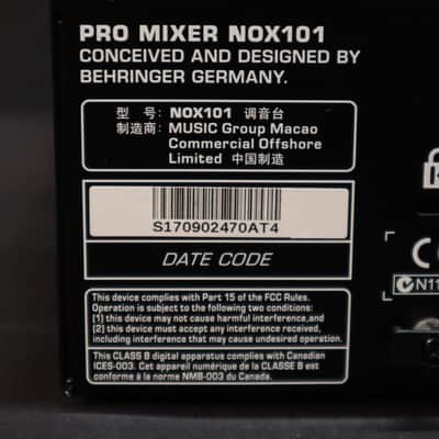 Behringer NOX101 2-Channel DJ Mixer VCA 2010s - Standard image 6