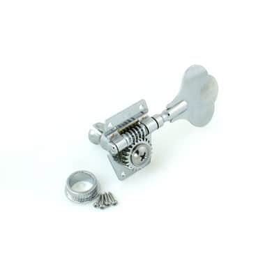 4x Universal Bass Guitar Tuners Tuning keys Head Peg ,Open Gear /Right /Chrome image 5