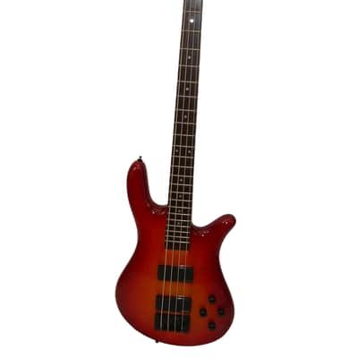 1998 Spector NS-2000/4 NS-2000 4-String Electric Bass Guitar, Cherry Sunburst image 1