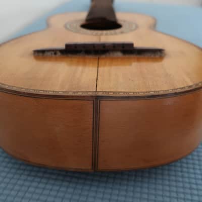 Project Vintage 1960s 3/4 Size Parlor Size Classical Guitar Mariachi Project Crack On Lower Bout Rarely Listed Mexico Mexican Mystery Maker image 17